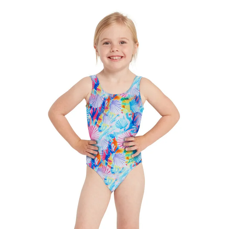 Zoggs Scoopback Kids Girls One Piece